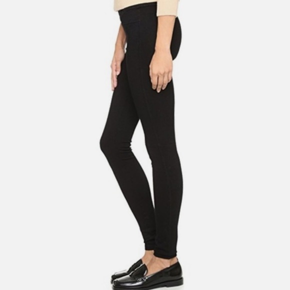 AG Knit Luxe Denim Leggings Black Sz 30R - Picture 1 of 12